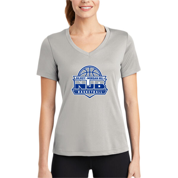 Morgan Hill Gilroy NJB - Women's PosiCharge Competitor V Neck Tee Thumbnail